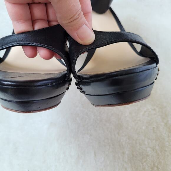 L.A.M.B. Studded Ankle Strap Platform Heels - Picture 7 of 9